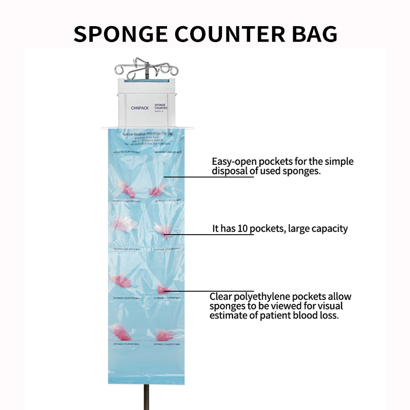 medical sponge counter bag