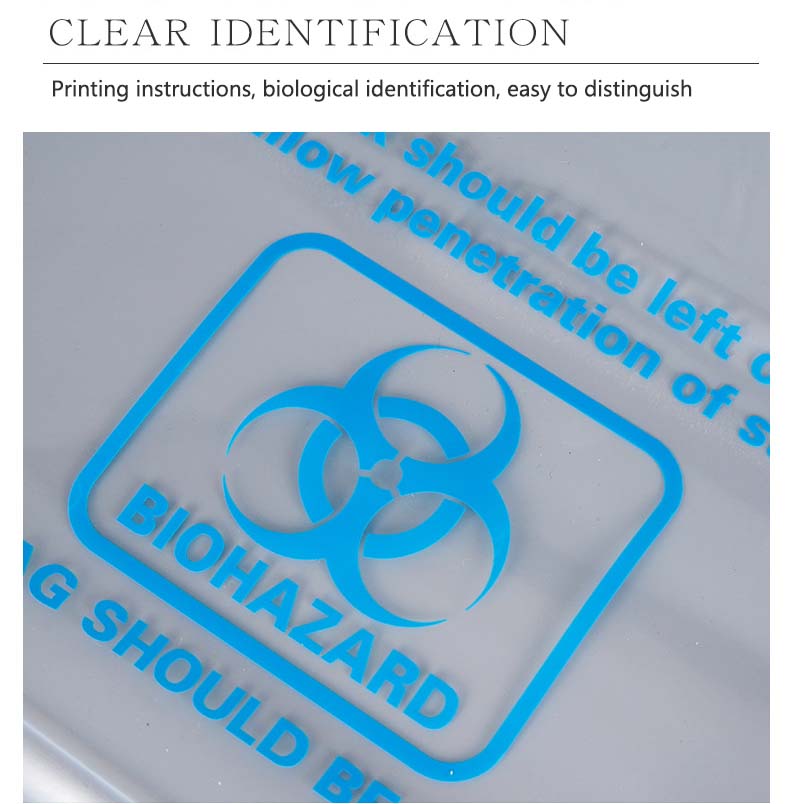 clear biohazard bag