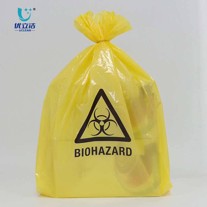plastic biohazard bag